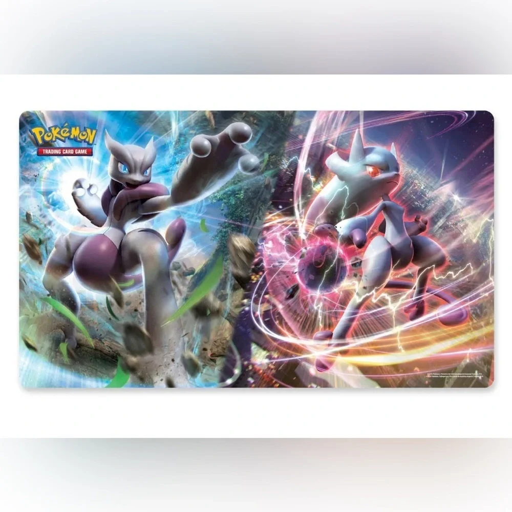 Pokemon Trading Card Game Playmat - Mega Mewtwo X and Y